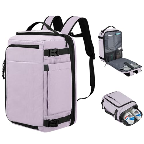 Travel Backpack for Men Women, Carry On Laptop Backpack - color: Purple-1