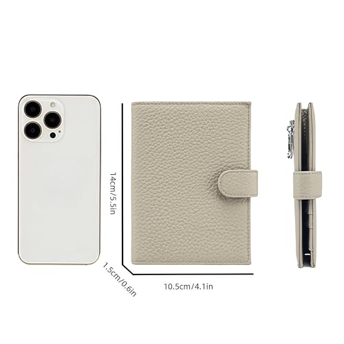 RFID Passport Holder, Leather, RFID Blocking, Brown - color: brown