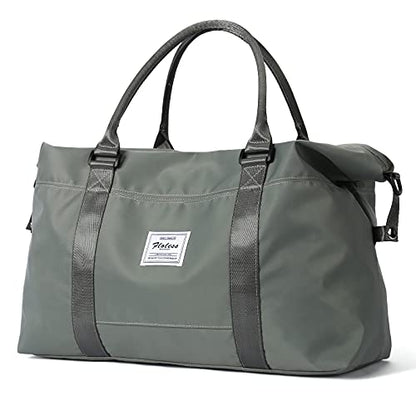Travel Duffel Bag, Carry On Overnight Weekender Bags for Women - color: A1-Olive Green, style: Travel Bag