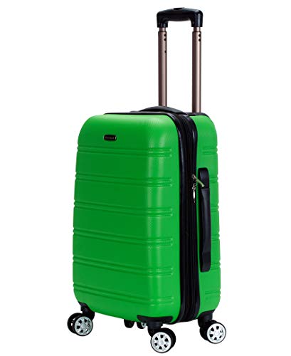 Rockland Melbourne Hardside Expandable Spinner Wheel Luggage, Carry-On 20", Green - color: Green, size: Carry-On 20"