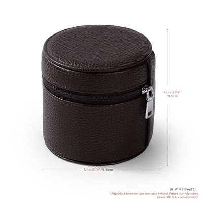 Oirlv Single Watch Travel Case Brown - color: Brown
