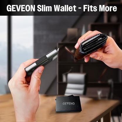 Slim Ridge Wallet for Men–Metal Minimalist RFID 1–21 Card Holder - color: Olive Green, style: Cash Strap
