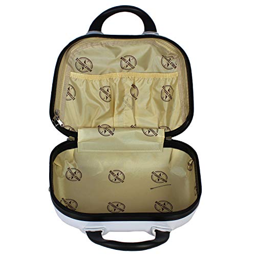 World Traveler Butterfly 13-Inch Polycarbonate Hardside Cosmetic Case Shoulder Tote - size: 13-inch