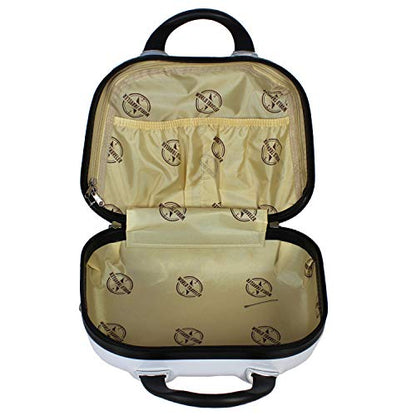 World Traveler Butterfly 13-Inch Polycarbonate Hardside Cosmetic Case Shoulder Tote - size: 13-inch