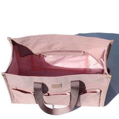 ESVAN Utility Tote Bag with Zip Top Waterproof Teacher Tote Bag for Teacher Work Women Beach - color: C2