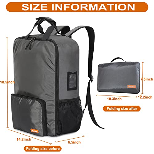 Mactso Stroller Travel Bag Compatible with GB Pockit and GB Pockit Air Plus All Terrain, Lightweight Stroller Travel Backpack for Airplane (Grey, M) - color: Grey, size: Medium