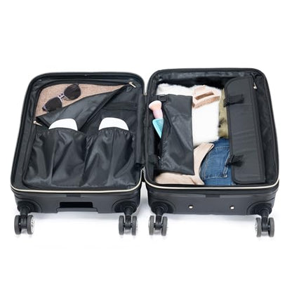 Kenneth Cole REACTION Madison Square Lightweight Hardside Chevron Expandable Spinner Luggage, Navy, 20-Inch Carry On - color: Navy, size: 20-Inch Carry On