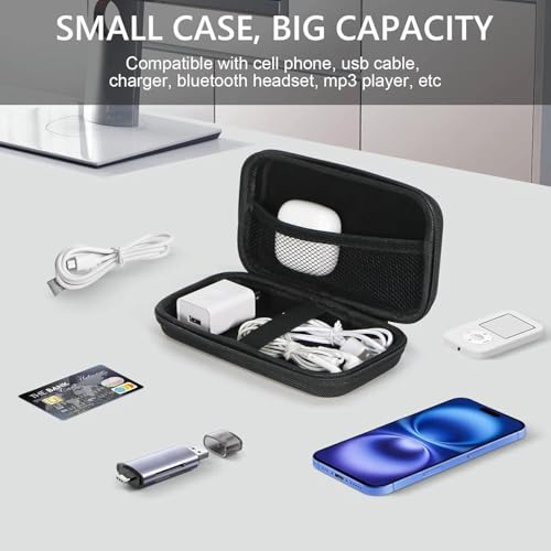 Hard EVA Protective Case, Portable Carrying Bag with Mesh Pocket,Black - color: Black