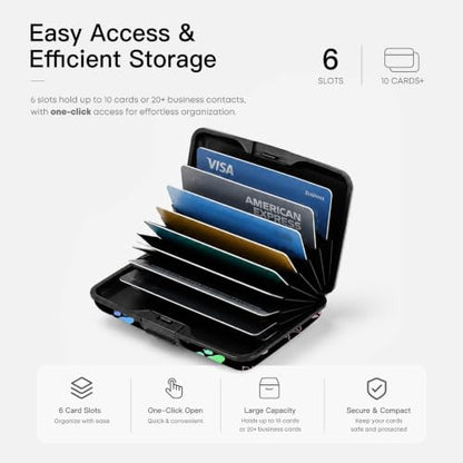 Credit Card Holder RFID Aluminum card case Dog Paw mini Wallet Women Men - color: Dog Paw