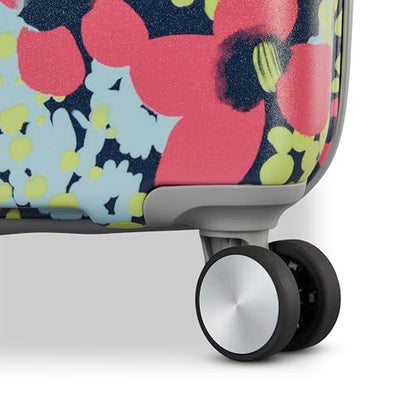 American Tourister Moonlight II Hardside Expandable Luggage with Spinner Wheels, Poppy Pattern, Large Checked Suitcase 28-Inch - color: Poppy Pattern, size: Checked 28-Inch
