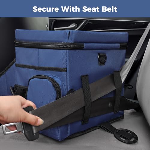 COOLBEBE Car Seat Organizer, Backseat Car Organizer, Navy Blue - color: Navy Blue