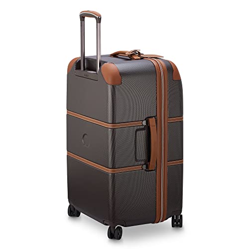 DELSEY PARIS Chatelet Air 2.0, 26 Inch Checked Luggage, Chocolate Brown - color: Chocolate Brown, size: Checked-26 Inch Trunk