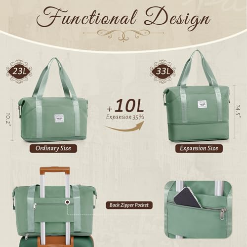 TAKUMI Luggage Sets, Hardside Suitcases with Wheels, Green Brown, 3 Piece - color: GREEN BROWN, size: 3 Piece Set(DB)