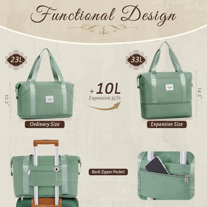 TAKUMI Luggage Sets, Hardside Suitcases with Wheels, Green Brown, 3 Piece - color: GREEN BROWN, size: 3 Piece Set(DB)