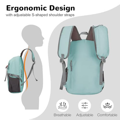 Kids Hiking Backpack, Small Waterproof Hiking Daypack Kids, Green - color: Light Green