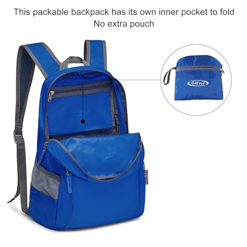 G4Free 20L Small Packable Travel Hiking Backpack for Men Women - color: Navy Blue, size: 20L