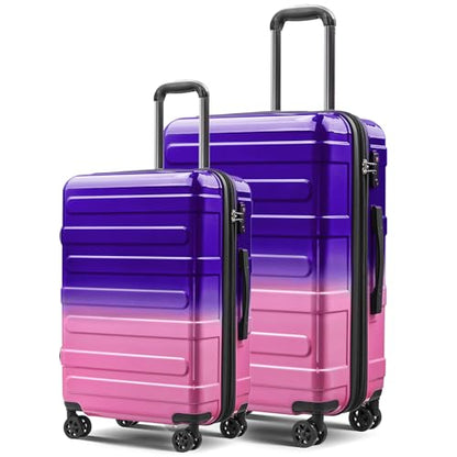 Tolino Luggage Sets 2 Piece (20/24 In),Expandable Suitcases with Wheels - color: Magic, size: 2 Sets(20In/24In)