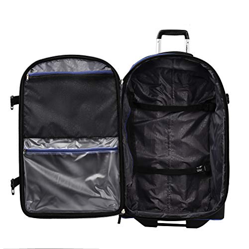 Travelpro Bold Softside Checked Rollaboard, Blue/Black, 28-Inch - color: Blue/Black, size: Checked-Large 28-Inch