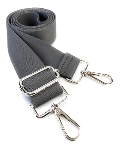 Purse Strap Replacement for Crossbody Bags & Handbags - color: Gray, size: 1-1/2 Inch Wide