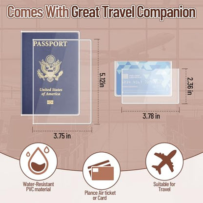 Family Passport Holder for 4 Travel RFID Blocking Passport Holder - color: Green