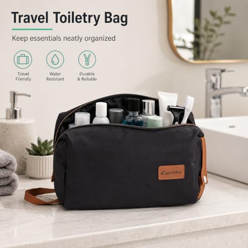 CONCEPTEN Expandable carry on Luggage 3 Piece Suitcases with Spinner Wheels - color: Black, size: 3 Piece