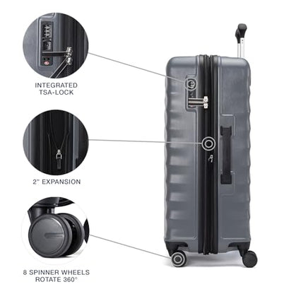 Travelpro Maxlite Air V2 Hardside 2-Piece Set, Grey, 20/25-Inch - color: Shadow Grey, size: 2 Piece Set (20/25)