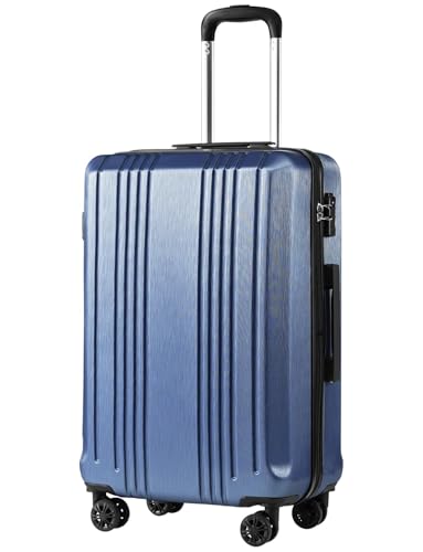 Coolife PC+ABS 하드쉘 수하물, TSA 잠금, 스피너 휠, 아이스 블루, 클래식 - color: 아이스 블루, size: L(28IN)