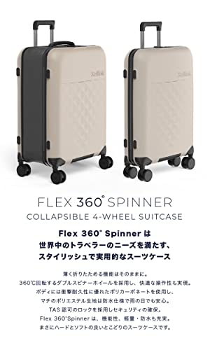 ROLLINK Foldable Flex 360 Medium Checked Suitcase 26” – Hardshell Luggage, Double Spinner Wheels, TSA Lock, Lightweight & Durable Travel Case – Scratch, Water & Impact Resistant (Atlantic Blue) - color: Atlantic Blue, size: Checked-Medium 26-Inch