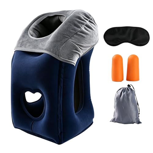 Neck Pillow Airplane Pillow for Long Flight,airplanesleep Support,Airplane Sleeping Support, Inflatable Pillow for Flights, Travel Essentials Neck Pillows for Airplanes