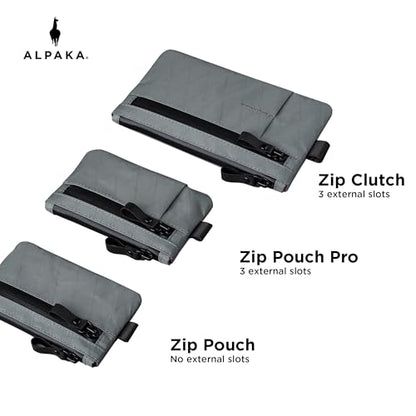 ALPAKA Zip Pouch RFID-Blocking Mens Wallet Slate Grey - color: Slate Grey-1