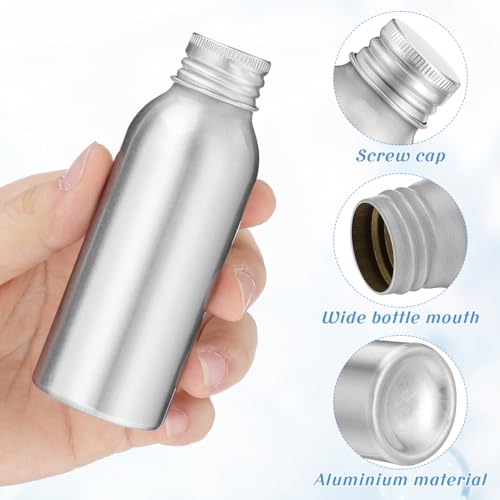 DECHOUS Refillable Aluminum Bottles Set 3-pack Empty Perfume Bottle Containers for Essential Oils Lotion Shampoo and Travel Storage Portable Mist Spray Design 4.37 X 1.41 X 1.57 in