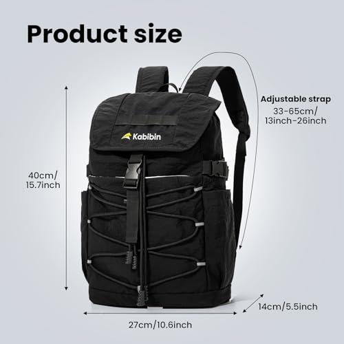 Travel Backpack for Women Men, Basics Bag fits 16'' Laptop - color: Black