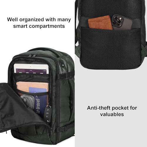 ECOHUB Travel Backpack 18x14x8 Frontier Airlines Personal Item Bag Gray - color: Gray-green, size: 18 inch