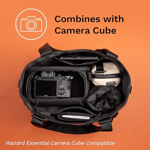 WANDRD Tote Backpack - Travel Tote Bag and Travel Backpack In One - Bag For Commuting and Everyday (Black)
