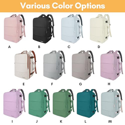 Taygeer Carry On Backpack for Men Women, Travel Backpack with Shoe Pouch - color: Elephantgray, size: X-Large