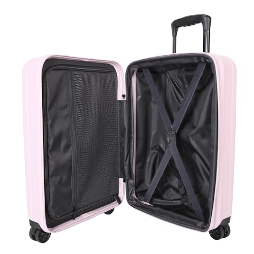 TRIPS AXIS 20-Inch Carry-On Lightweight Durable Hardside 8-Wheel Spinner Cabin Size Luggage, Lilac - color: Lilac, size: CARRY ON