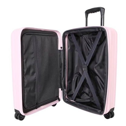 TRIPS AXIS 20-Inch Carry-On Lightweight Durable Hardside 8-Wheel Spinner Cabin Size Luggage, Lilac - color: Lilac, size: CARRY ON