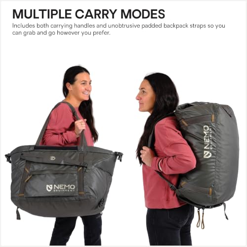 NEMO Equipment Double Haul Duffel & Tote Bag - Lake - 55L - color: Lake, size: 55L