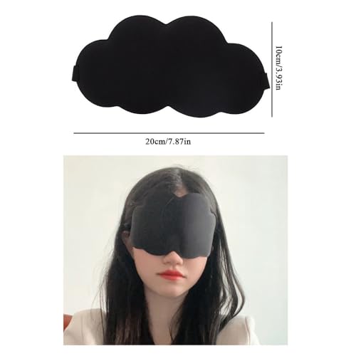 2 Pack Sleep Eye Masks 3D Contoured Cup Sleeping Mask Cloud Shaped Soft Complete Light Blocking Blindfold Sleep Mask for Back and Side Sleeper Travel Airplane Train Trip Nap