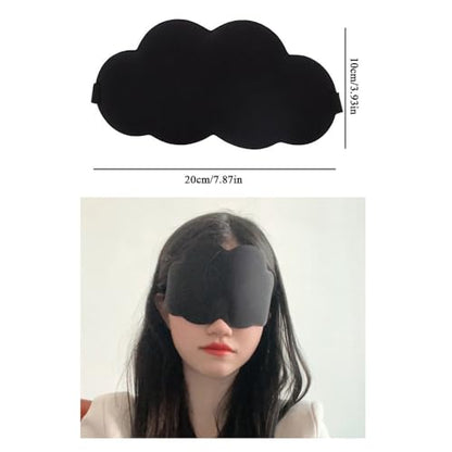 2 Pack Sleep Eye Masks 3D Contoured Cup Sleeping Mask Cloud Shaped Soft Complete Light Blocking Blindfold Sleep Mask for Back and Side Sleeper Travel Airplane Train Trip Nap