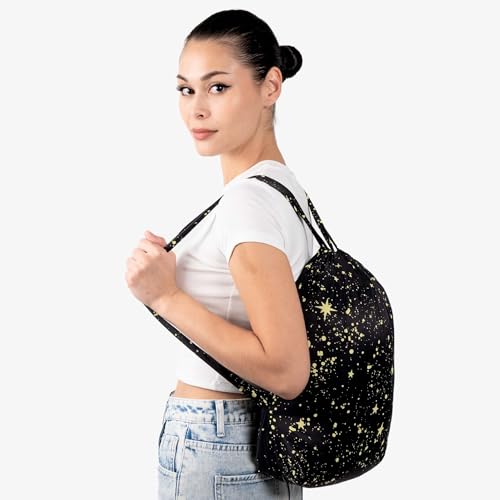 Nanobag Pack 14L Packable Foldable Drawstring Backpack For Men & Women - color: Stars
