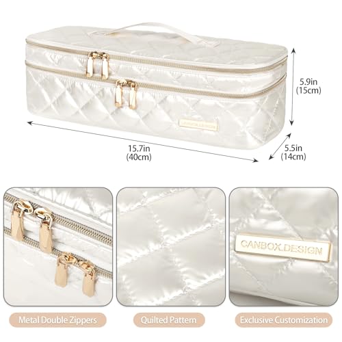 Anti-Drop Travel Case for Dyson Airwrap & Shark FlexStyle - color: Cream