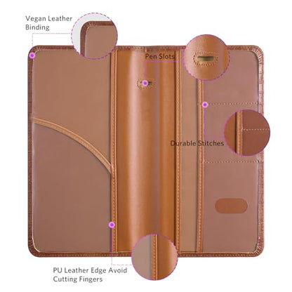 CoBak Car Registration and Insurance Holder - color: L-Crocodile Brown