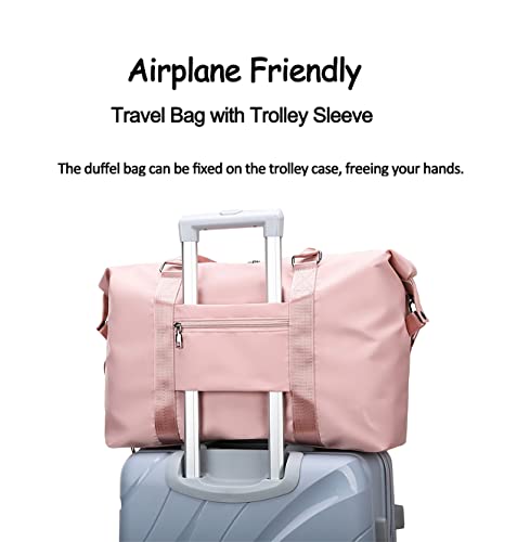 NWLR Travel Duffle Bag Weekender Overnight Carry on Bag for Women - color: D-Grey