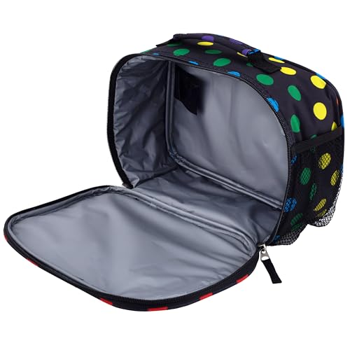 Travelers Club 5 Piece Kids' Luggage Set, Black Polkadot - color: Black Polkadot