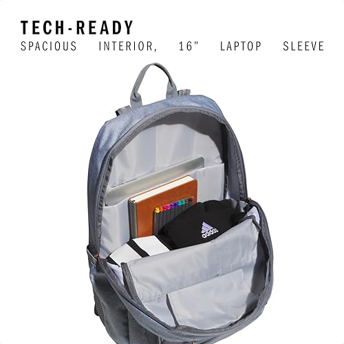 adidas Excel School Backpack 34L - color: Twill Grey/Grey/Rose Gold/7b, size: One Size