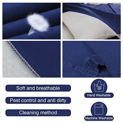 Sleeping Bag Liner, Camping Travel Home Bed Sheet Compact Sacks - color: Navy, size: 63*82.7"