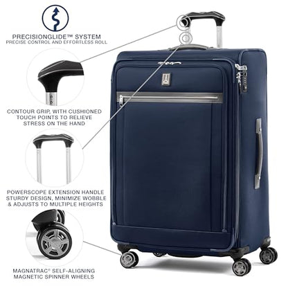 Travelpro Platinum Elite Checked Luggage Spinner, Dark, 29-Inch - color: Dark Blue, size: Checked-Large 29-Inch
