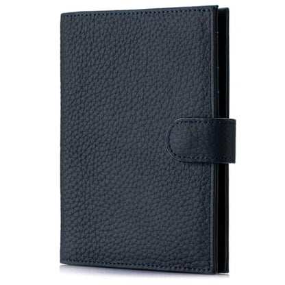 RFID Blocking Leather Passport Holders for Travel Women & Men - color: Sapphire Blue