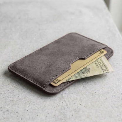 Vaultskin CHELSEA Slim Leather Card Wallet for Men, RFID (Hurricane Brown) - color: Hurricane Brown